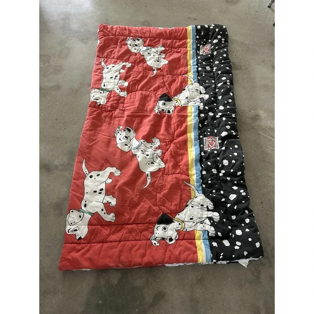 Vintage Disney‎ 101 Dalmatians Full Comforter Fitted Sheet Pillowcases